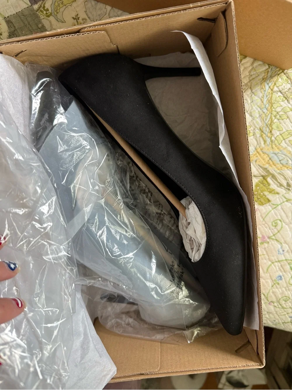 New JustFab Black Pointed Toe Stiletto Pumps - Women